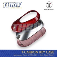 T-Carbon Key Cover Casing Key Mercedes Benz W206 C200 W223 S400 Red Import Premium
