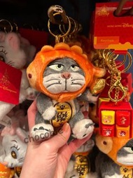 ((現貨一個) )disneyland 路西法貓lucifer marie cat 新春招財公仔掛飾keychain