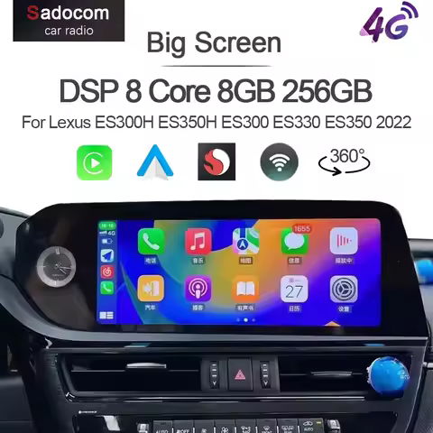 CarPlay 12.3" Android 13 Car Radio Multimedia GPS Stereo Car Player navigation For Lexus ES300H ES35