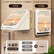 浴室壁畫折疊收納櫃 免打孔防水洗澡放衣服 壁掛式大號置物（快遞送貨上門）