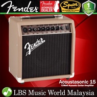 Fender Acoustasonic 15 Watt 1x6 Inch Speaker Amp Acoustic Combo Guitar Amplifier