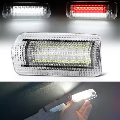 Led Door Courtesy Light Bulbs White/Red For Toyota Land Cruiser 200 Series 150 Series Prado MK4 J150