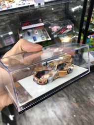 PGM 1:64 模型 全開Porsche RWB930 金色500