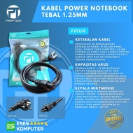 PROFFTECH 1.8 Meter Notebook Power Cable | Laptop Cable Power 3 x 1.25mm Full Copper 250V 10A