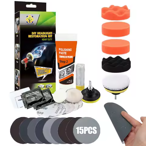 Headlight Restoration Kit Chemical Brightener Car Headlight Cleaner Renovator Polishing Kit Auto Hea