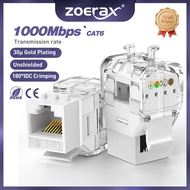 Zoerax Cat5e/Cat6/Cat5e Tool-Less RJ45 UTP Keystone Jack
