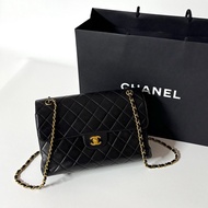【雙面CF】 Chanel CF30 Jumbo 黑金羊皮 專櫃396,500