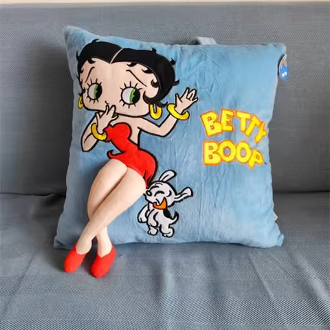 Betty Boop Pillow Cute Cartoon Sofa Throw Pillow Accessories Kawaii Office Cushion Home decoration B