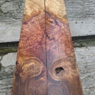 Amboyna board 1 x 8 x 56 cm burl wood