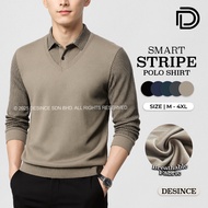🇲🇾 DESINCE Men Smart Polo Collar Shirt Baju Berkolar Polo Lelaki MT 113
