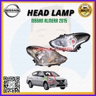 NISSAN ALMERA 2015 HEAD LAMP LAMPU BESAR DEPAN 100% NEW HIGH QUALITY