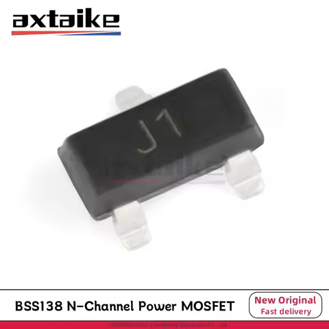 100PCS BSS138 J1 SS BSS138LT1G LBSS138LT1G SOT-23 200mA 50V 225mW N−Channel Power MOSFET Transistors