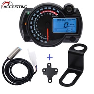 New RX2N KOSO LCD Digital Odometer Speedometer Instrument Universal For Motorcycle 299KM/H 7Colors S