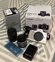 [可少議]Canon M50 Mark II 白色 + 15-45mm + 11-22mm