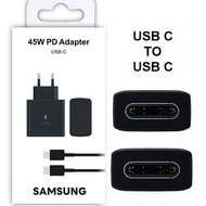 Original samsung 45W Type C super fast charging Charger set Samsung 45W charger
