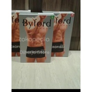 BYFORD SHORTY BOXER UNDERWEAR CONTENTS 2 PCS FAST DRY MICROFIBER MATERIAL - Mix 2 Pcs, S