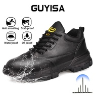 GUYISA safety shoes waterproof Steel Toe  construction site work shoes Ready stock COD kasut safety