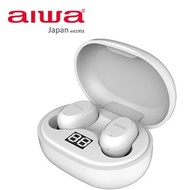 aiwa 真無線電量顯示藍牙耳機-白 AT-X80J