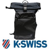 鞋大王K-SWISS BG037-038(黑×藍)、007(黑×灰) 26×15×48㎝休閒後背包【特價出清】免運費