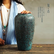 Chinese Style Ceramic Vase Stoneware Luxury Wide Mouth Breathable Vase Magnolia Bougainvillea Jasmine Floor Vase YGIB