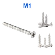 304 Stainless Steel Self-Tapping Screw Phillips Countersunk Head Screw Flat Head Self-Tapping Screw 