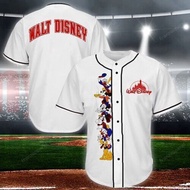 (in stock) Mouse Ears Friends mick Mouse Donna 3D BASEBALL JERSEY SHIRT Us Size Best Price (free nick name and logo)