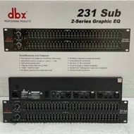 👍 EQUALIZER DBX 231SUB STEREO 2x31 BAND 231 OUTPUT SUBWOOFER.
