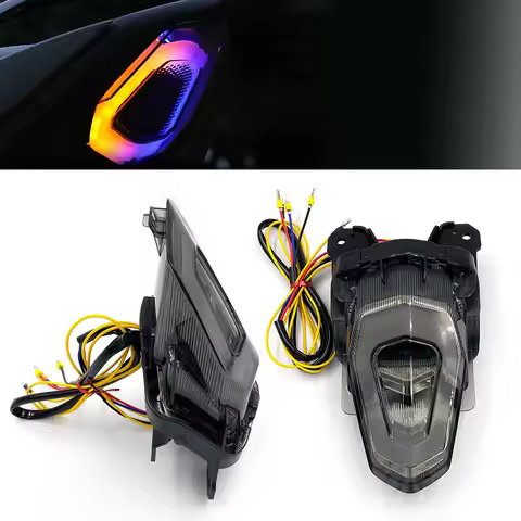 NEW Motorcycle Brake Light Tail Lamp with LED Turn Signals Replacement For Yamaha Y16ZR LC135 FI V8 