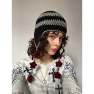 HANDMADE STAR BEANIE CAT HAT/STAR EARFLAP/STAR CAT HAT/CAT HAT/CAT BEANIE/CUTE BEAN HAT/VIRAL/KOREAN