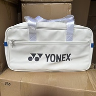 Yonex สินค้าใหม่2023รุ่น Han ของกระเป๋าแบดมินตันความจุขนาดใหญ่อเนกประสงค์สีขาวผู้ชายและผู้หญิงกระเป๋