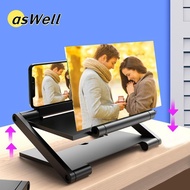 ASWELL Cell Phone Screen Amplifier, HD Multi functional Mobile Phone Magnifying Glass, Folding Enlar