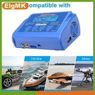 ElgMK B6AC ชาร์จแบตเตอรี่ Lipo 80W เครื่องชาร์จดิจิตอลอัจฉริยะ RC บาลานซ์สำหรับ1S-6S Lipo Life li-io
