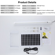 Dosen Waterproof Solar LED Tube Lampu Wall Clamp Lights Outdoor Wall LightsGarden Indoor Yard Decor