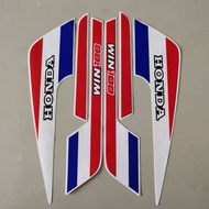 MERAH Striping Sticker Polet list motorbike honda win 100 91 1991 sticker list body standard best qu