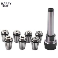 1 ชุด MT2 ER20 M10 MTB2 Collet Chuck Morse#2 Taper ToolHolder + 7 ชิ้น คอลเล็ตสปริง CNC Milling Exte