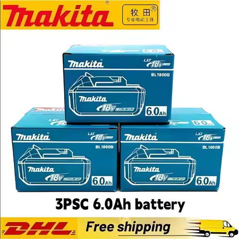 Original genuine product Makita 6Ah18V Battery for Makita DTW700 DGA404 DHG181 DTD173 DTD172 Tool Re
