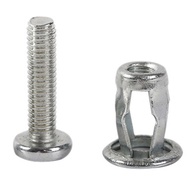 (GCFK) 20 Pcs Jack Nuts Car Metal Screw Petal Nuts with Screw for Hollow Wall Iron Skin