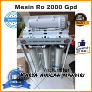 mesin ro 2000 gpd osmosis Mesin Reverse Osmosis 2000 Gpd Filter air Ro