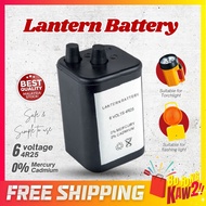 Lamp LED 6V Lantern Battery for Construction Site Blinking Spring Terminal 4R25 Lantern Bateri Flash