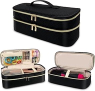 NENYX Double-Layer Travel Carrying Case for REVLON One Step Volumizer, Also for Shark FlexStyle/SmoothStyle or Airwrap Styler, Black (Bag Only)
