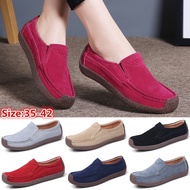 Women's UX9 Casual Flats - Genuine Leather & Hand-sewn Suede, Multiple Colors