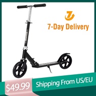 SYMOMOK Scooter for Adult and Kid,Foldable Scooter 2 Wheel,Folding Grips Handlebar Adjusts to 3 Heights,220 Lbs Weight Capacitys