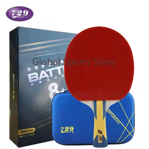 729 Friendship Battle Series Table Tennis Racket 5+2 Carbon Ping Pong Paddle 4/5/6/7/8 Star Professi