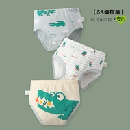 HUANGHU Store "Cartoon Boys' Pure Cotton Antibacterial Briefs for Summer in Malaysia"