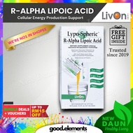 LIVON LABS Lypo-Spheric Liposomal R-ALPHA LIPOIC ACID Cellular energy support MADE IN USA