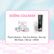 Thuốc nhuộm tóc nâu Thuốc nhuộm tóc Vàng Khói MIN.HAIR tặng kèm oxy trọ dưỡng và bao tay