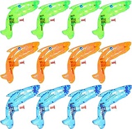 KIMOBER 12PCS Mini Water Guns Toy,Small Plastic Shark Water Squirt Gun Toys for Swimming Pool Party Favors,Kids Summer Outdoor Games