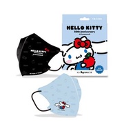 【台歐】三麗鷗 Hello Kitty 50周年成人3D立體醫療口罩 10入