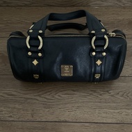 Tas MCM Kulit warna hitam Model Bowling Bag Original