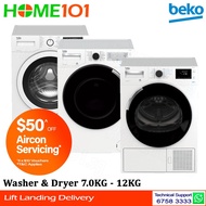Beko Front Load Washer / Dryer 7.0KG - 12KG WTE7636X0 I WCV8746X0 I WCV8736XS0 I WCV9746X0 I WTE1074